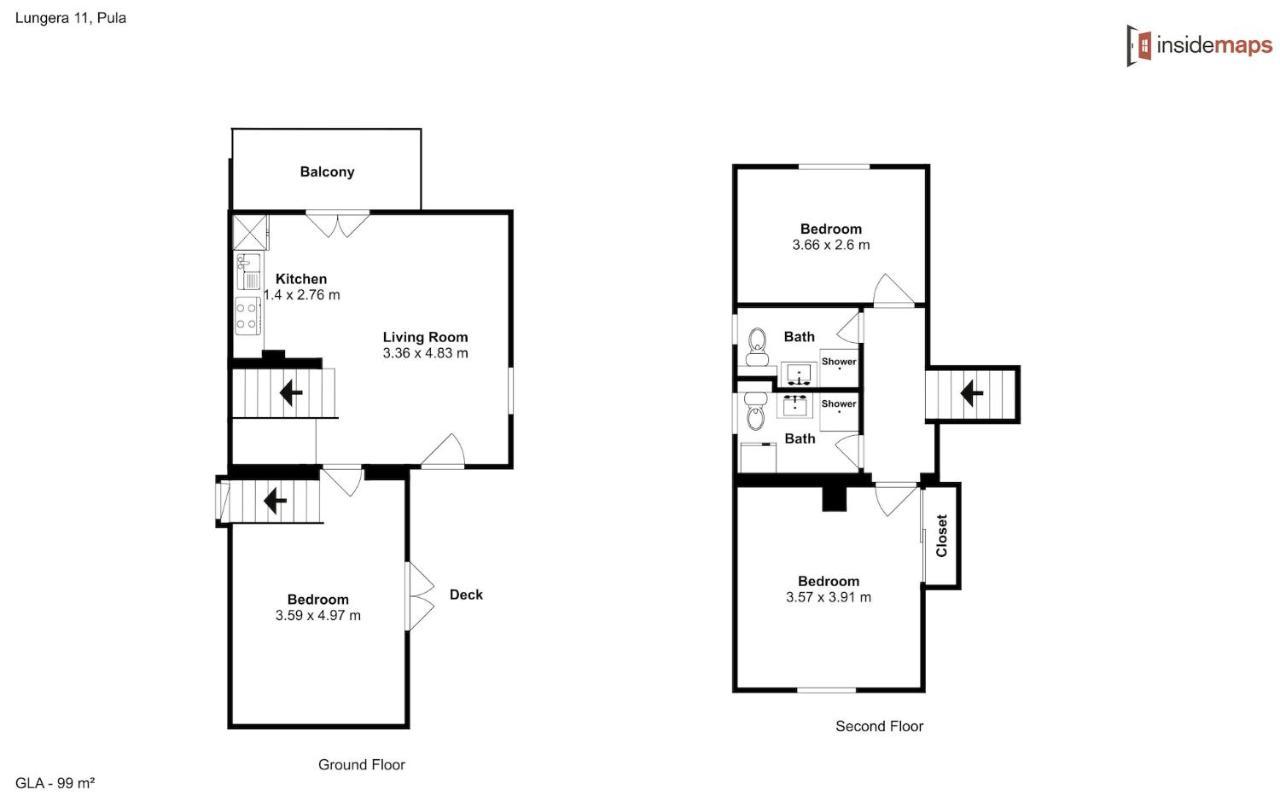 Apartment Lungera 普拉 外观 照片